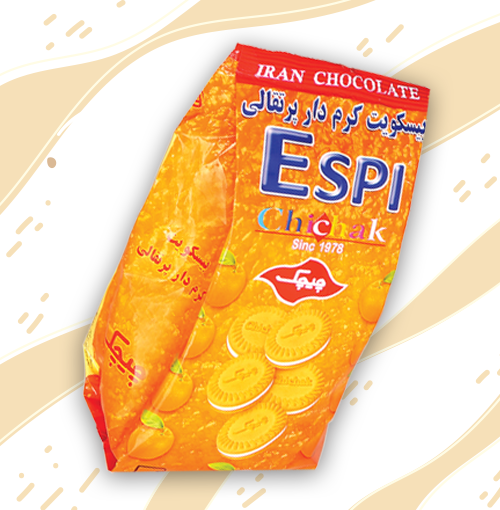 بیسکویت اسپی کرمدار پرتقالی